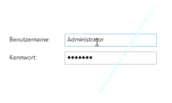  Netzwerkspeicher Anmeldung mit Benutzername und Passwort