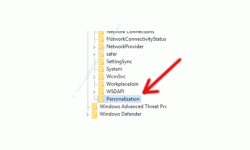 Windows 10 Tutorial - Den Sperrbildschirm (Home oder Professional) deaktivieren - Neuer Registry-Schlüssel mit dem Namen Personalization 