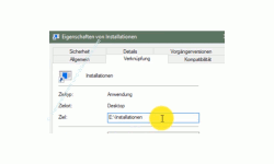 Windows 10 Tutorial - Einen beliebigen Ordner in die Taskleiste einbinden - Das neue Ziel für eine Anwendungsverknüpfung in der Taskleiste angeben 