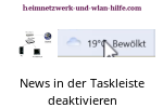  Windows 10 News, Neuigkeiten und interessante Themen in der Taskleiste deaktivieren