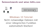 Windows 10 Tutorial - Nicht notwendige Dateien mit einer integrierten Funktion automatisch löschen!