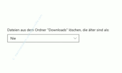 Windows 10 Tutorial - Nicht notwendige Dateien mit einer integrierten Funktion automatisch löschen! - Die Option Dateien aus den Ordner Downloads löschen 