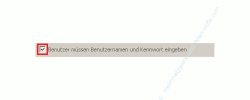 Anleitung: Automatische Benutzeranmeldung deaktivieren - Benutzer müssen Benutzernamen und Kennwort eingeben Option ist aktiviert