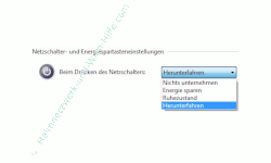 Windows Tutorials und Anleitungen: Computer per Netzschalter herunterfahren - Windows 7 Energieoptionen Netzschalter