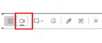 Schnell über die Tastenkombi Win+Umschalt+R den Videomodus für Bildschirmaufnahmen im Snipping-Tool aufrufen