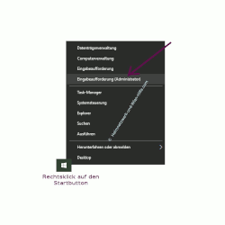 Ping-Anfragen in der Windows Firewall zulassen – Die Eingabeaufforderung über das Startmenü aufrufen