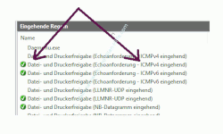 Ping-Anfragen in der Windows Firewall zulassen –Die eingehende Firewall-Regel – Datei- und Druckerfreigabe Echoanforderung icmpv4 aufrufen