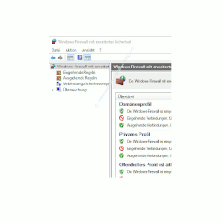 Ping-Anfragen in der Windows Firewall zulassen – Das Konfigurationsfenster  Windows-Firewall mit erweiterter Sicherheit
