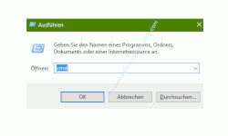 Mit Ping und Ipconfig Ursachen für Probleme im Netzwerk finden – Die Kommandozeile – Eingabeaufforderung über den Ausführen-Dialog und den Befehl cmd öffnen