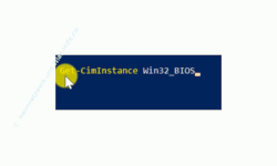 Windows 10 Tutorial - Drei Wege, Informationen zur BIOS / UEFI Version anzeigen zu lassen! - PowerShell Ausführen des Befehls Get-CimInstance Win32_Bios 