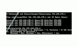 Problem im Netzwerk: Keine Netzwerkverbindung - Netzwerkverbindung mit Ping testen  -  Cmd Befehl Ping - Antwort erfolgreich