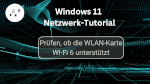Prüfen, ob die WLAN-Karte Wi-Fi 6 unterstützt
