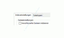 Windows 10 Tutorial - Suche über die Konfiguration der Indizierungsoptionen beschleunigen! - Register Indexeinstellungen: Verschlüsselte Dateien indizieren 