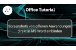 Screenshots von Anwendungen in Word einbinden
