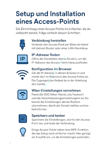 Setup und Installation eines Access-Points