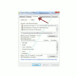 Heimnetzwerk Tutorial: Sichere Windows-Freigaben verwenden - Windows 7 Ordnereigenschaften - Register Sicherheit