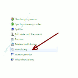 Heimnetzwerk Tutorial: Sichere Windows-Freigaben verwenden - Windows 7 Systemsteuerung Menüpunkt Verwaltung