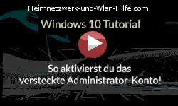 Verstecktes Administrator-Konto aktivieren! - Youtube Video Windows 10 Tutorial
