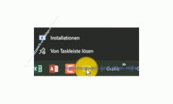 Windows 10 Tutorial - Einen beliebigen Ordner in die Taskleiste einbinden - Standard Kontextmenü einer Anwendung in der Taskleiste 