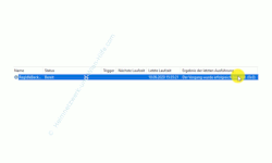 Windows 10 Tutorial - Eine automatische Sicherung der kompletten Registrierungsdatenbank konfigurieren! - Statusanzeige der Aufgabe RegIdleBackup in der Übersicht der Aufgabenplanung 