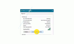 Windows 10 Netzwerk-Tutorial - Die automatische Einwahl in Wlan-Netzwerke verhindern! - Statusanzeige einer Wlan-Netzwerkverbindung Button Drahtloseigenschaften 