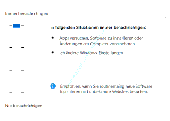 Stufe 1 der Benutzerkontensteuerung