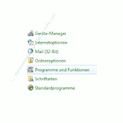 Die Windows 7 Suche deaktivieren und aktivieren - Systemsteuerung, Programme und Funktionen