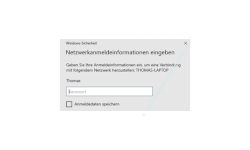 Windows 10 Tutorial - Lösung zum Fehler: Der Zugriff auf administrative Freigaben wird verweigert! - Systemfenster Windows-Sicherheit Netzwerkanmeldeinformation eingeben 