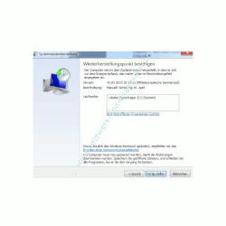 Windows 7 System über einen Systemwiederherstellungspunkt reparieren - Systemwiederherstellungspunkt wählen