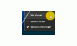 Windows 10 Tutorial - Abgestürzte Programme mithilfe des Task-Managers oder der Systembefehle Taskkill und Tasklist beenden! - Task-Manager über das Kontextmenü der Taskleiste aufrufen 