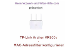 TP-Link Archer VR900v - Mac-Adressfilter konfigurieren