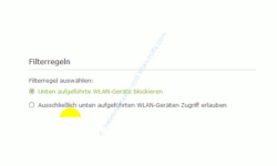 TP-Link Archer VR900v - Mac-Adressfilter konfigurieren – Filterregel festlegen