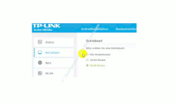 TP-Link Archer VR900v - Der Router, seine Anschlüsse und sein Konfigurationsmenü – Die Betriebsart Wlan-Router