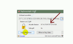Windows 10 - Gesperrte Registry-Einträge mit Regownershipex ändern – Anzeige der gesperrten Rechte eines Registry-Schlüssels