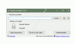 Windows 10 - Gesperrte Registry-Einträge mit Regownershipex ändern – Da Programmfenster von Regownershipex