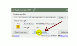 Windows 10 - Gesperrte Registry-Einträge mit Regownershipex ändern – Die Registry mit geänderten Schlüsselrechten neu starten