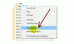 Windows 10 - Gesperrte Registry-Einträge mit Regownershipex ändern – Einen Registry-Schlüssel als Sicherung exportieren