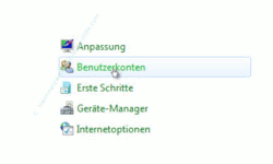 Tutorial Windows 7 Kennwort ändern Menüpunkt Benutzerkonten