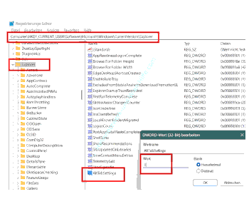Über die Registry die klassische, alte Alt+Tab Tastenkombifunktion aktivieren bzw. fest einstellen
