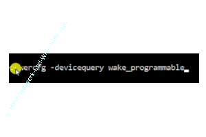 Wake on Lan fähige Netzwerkkomponenten per befehl powercfg -powercfg -devicequery wake_programmable anzeigen