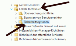  Warnmeldungen der Benutzerkontensteuerung anpassen - Lokale Richtlinie Sicherheitsoptionen