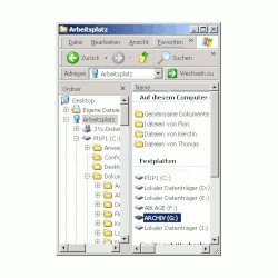 Computer Tutorial: Welches Dateisystem ist auf dem Laufwerk, der Festplatte installiert? Laufwerk im Arbeitsplatz auswählen