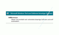 Windows 10 Tutorial - Einen Microsoft Removal Tool Sicherheitsscan immer mit einer aktuellen Version durchführen! - Willkommensbildschirm des Windows-Tools zum Entfernen bösartiger Software 
