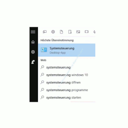 Windows 10 – Das Startmenü, Cortana und Virtuelle Desktops – Cortana Suche nach der Systemsteuerung