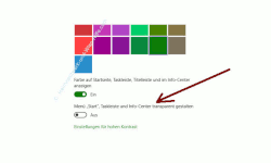 Die Farbeinstellungen des Windows 10 Startmenüs und Desktops anpassen – Option 