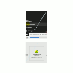 Individuelle Anpassungen im Win 10 Startmenü vornehmen – Menü Einstellungen - Personalisierung