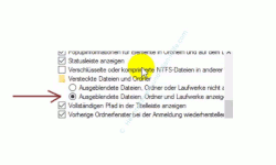 Alle Dateien im Windows Explorer anzeigen lassen – Explorer, Ordneroptionen, Ausgeblendete Dateien, Laufwerke und Ordner anzeigen