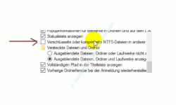 Alle Dateien im Windows Explorer anzeigen lassen – Explorer, Ordneroptionen, Verschlüsselte oder komprimierte Dateien in anderer Farbe anzeigen