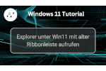 Explorer unter Windows 11 mit der alten Windows 10 Explorer-Ansicht starten