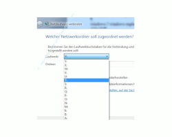 Netzwerk Tutorial: Windows 7 Netzlaufwerke dauerhaft zuordnen - Netzlaufwerksbuchstaben für Freigabe auswählen